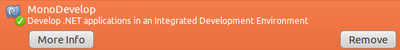 MonoDevelop è un ambiente di sviluppo (IDE) open source realizzato principalmente per C# e altri linguaggi .NET.