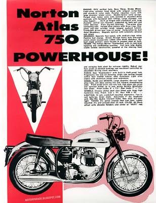 Vintage Brochures: Norton Atlas 750 1964 (UK)