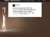 Burberry Tweetwalk: ecco succede quando l’alta moda twitta