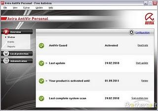 Max Laboratory Consiglia: Avira Antivirus Personal