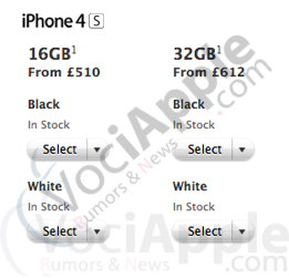 iPhone 4S Presente nello Store Britannico?