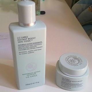 liz earle - instant boost skin tonic & skin repair moisturiser