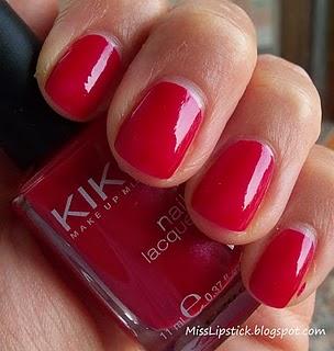 NOTD - Kiko 285 Rosso Scarlatto