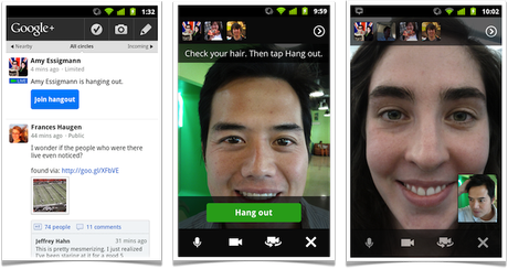 Google+ per Android si aggiorna e supporta le videochiamate in Hangout