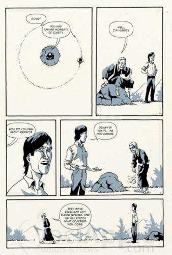 Quattro pagine del romanzo grafico “Zen of Steve Jobs” la vita di Steve Jobs a fumetti