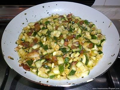 GNOCCHETTI DI CASTAGNE, ZUCCHINE E PANCETTA