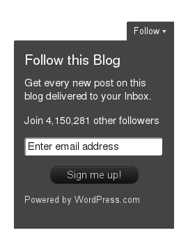 Nuovo FOLLOW per i blog di WORDPRESS.COM