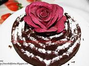 Torta cioccolato forma rosa