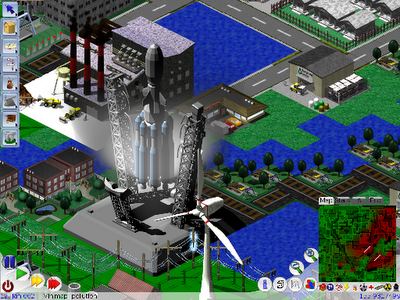 Lincity videogioco open source ispirato, ma con differenze radicali, a SimCity.