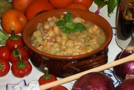 Zuppa rustica di ceci