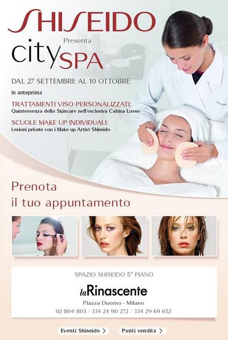 Shiseido CitySPA @LaRinascente, Milano