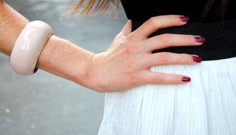 Black and White one shoulder dress