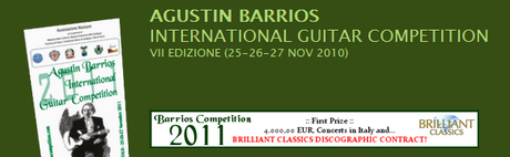 Online il regolamento del Barrios Competition 2011