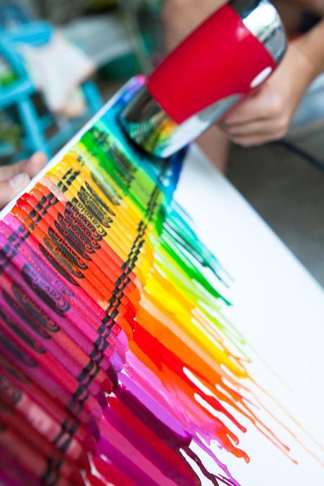 The Sunday craft project: crayons art