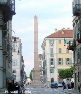 L'OBELISCO  DI PIAZZA  SAVOIA  A  TORINO