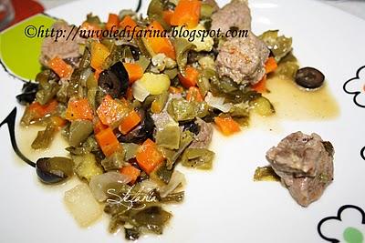 Spezzatino in fricassea di verdure