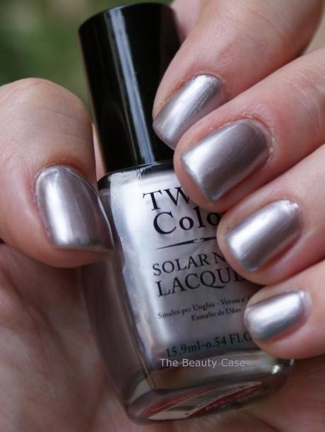 TWIN Color – Solar Nail Lacquer – Gunmetal Silver to Red