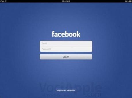 L’Applicazione Facebook per iPad sarà annunciata insieme al lancio di iOS 5 ?