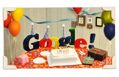 Happy B’day Google: un doodle per festeggiare i 13 anni di Big G