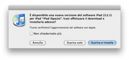 Apple: disponibile il Firmware 3.2.1 per iPad