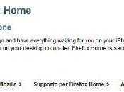 Firefox Home iPhone disponibile Store Sincronizza Safari Mobile