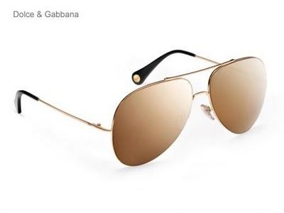 Sunglasses aviator oro Dolce & Gabbana