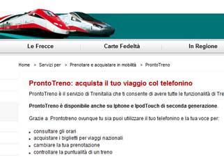 Trenitalia on line: l’innovazione a metà