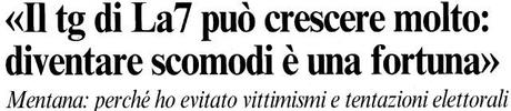 Mentana, il primo bilancio a 10 giorni dal suo ritorno in tv. «Ho evitato vittimismi e tentazioni elettorali»