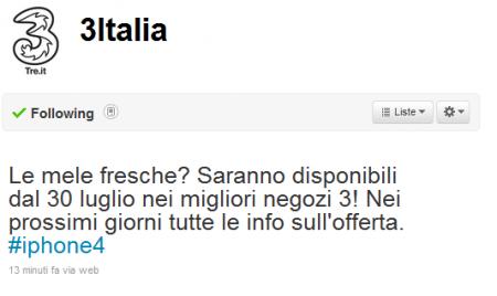 3 Italia: iPhone 4 arriva il 30 Luglio!