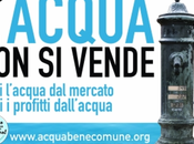 Acqua bene comune, consumo