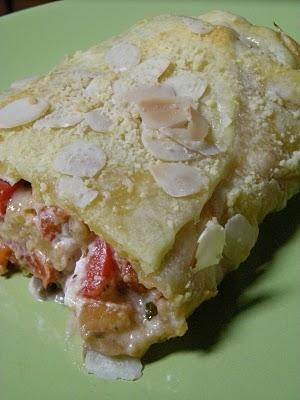 Strudel salato di formaggi di capra e verdure