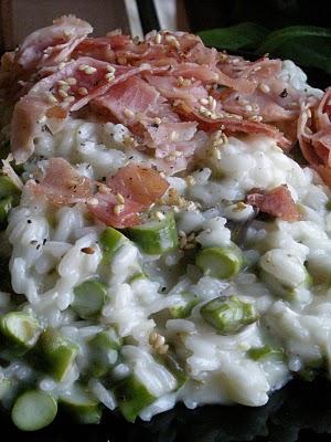 Risotto con Asparagi, Brie e Prosciutto