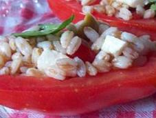 Pomodori ripieni farro alla caprese