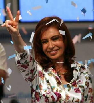 La Presidente dell'Argentina, Cristina Fernandez de Kirchner