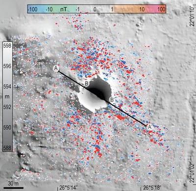 meteorite cratere