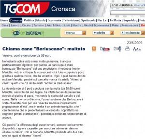 Chiama cane “Berluscane”: multato