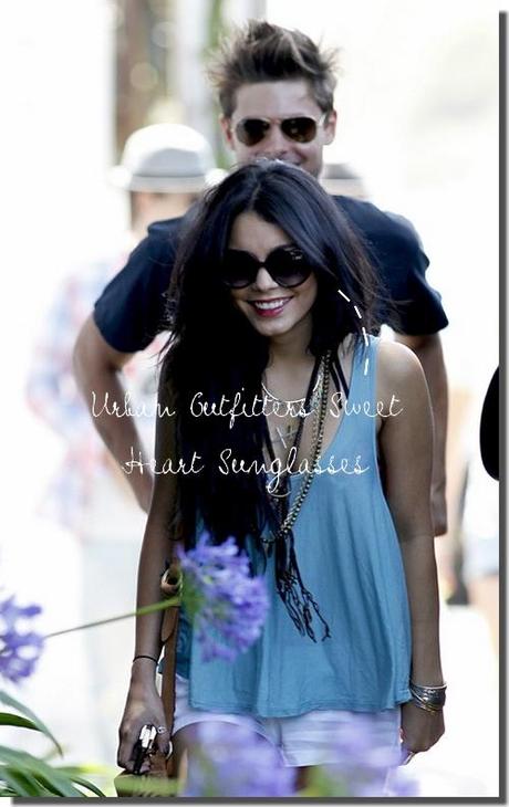 Vanessa Hudgens: Urban Outfitters sunnies & Sam Edelman Gigi flat