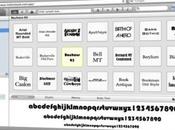 Guarda font installati Fontbook