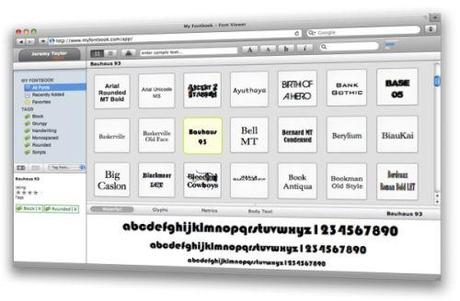 Guarda i font installati sul tuo PC con my Fontbook