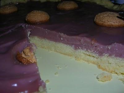 Crostata alla crema di lampone e melograno