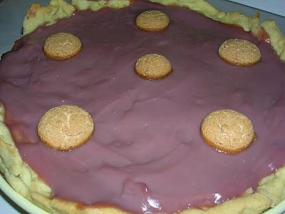 Crostata alla crema di lampone e melograno