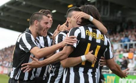 Amauri, doppietta e palo: Shamrock-Juve 0-2 a Dublino