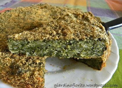 Torta verde per una merenda sui prati