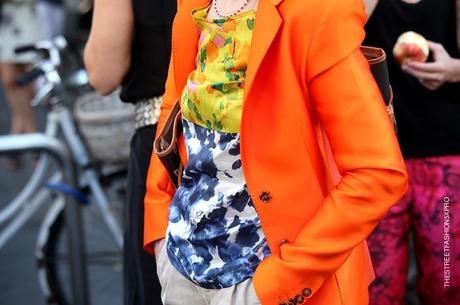 In the Street...Milan Fashion Week...Desire for Orange #5