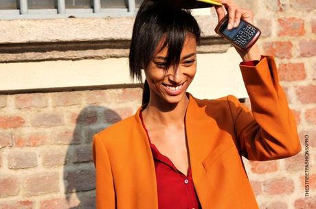 In the Street...Milan Fashion Week...Desire for Orange #5