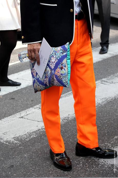 In the Street...Milan Fashion Week...Desire for Orange #5