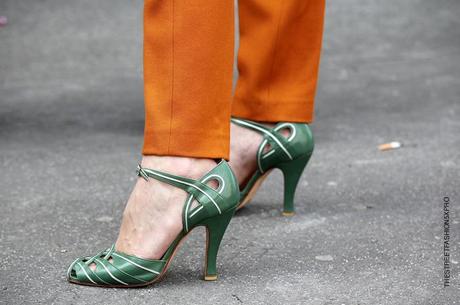 In the Street...Milan Fashion Week...Desire for Orange #5