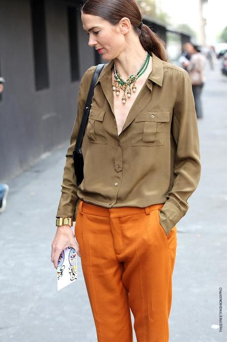 In the Street...Milan Fashion Week...Desire for Orange #5