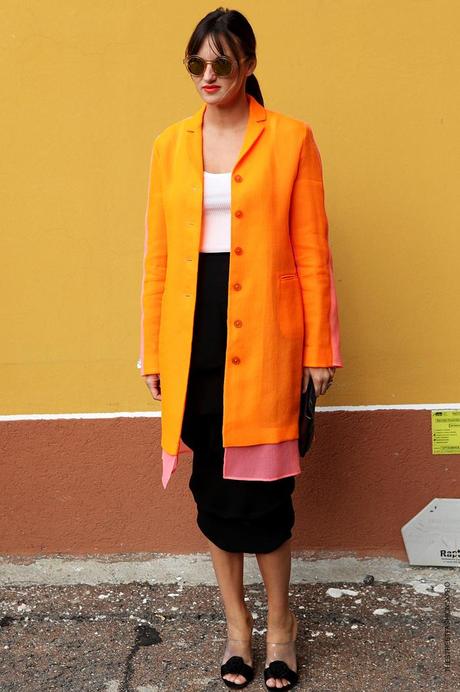 In the Street...Milan Fashion Week...Desire for Orange #5