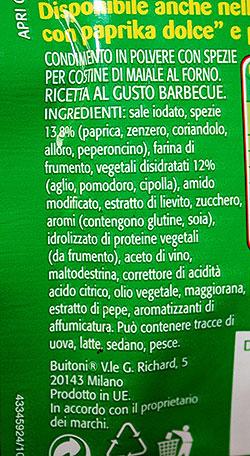 Considerare il Saccoccio Buitoni per costine al gusto Barbecue